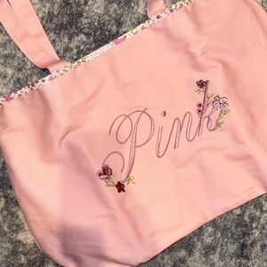 Victoria's Secret Pink Floral Tote